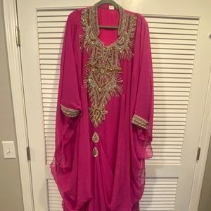 Pink Jeweled Abaya